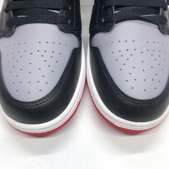 Mens Jordan 1 MID Grey/Black/Red DQ8426-006 USED Sz12 - Picture 6 of 10